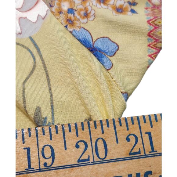 Johnny Was Wildflower Women's Size‎ Large Crew Blouse Shirt Swing Bamboo - Picture 4 of 5